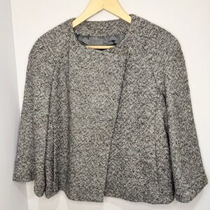 Banana Republic WOOL & Mohair lady style tweed Jacket LARGE